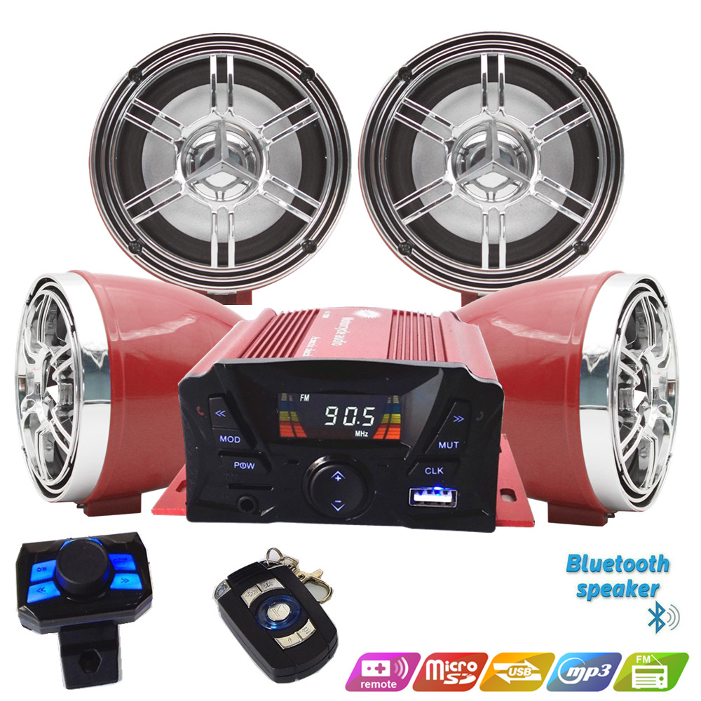 Audio Music Sound - 12V 4 Kênh UTV ATV Xe
