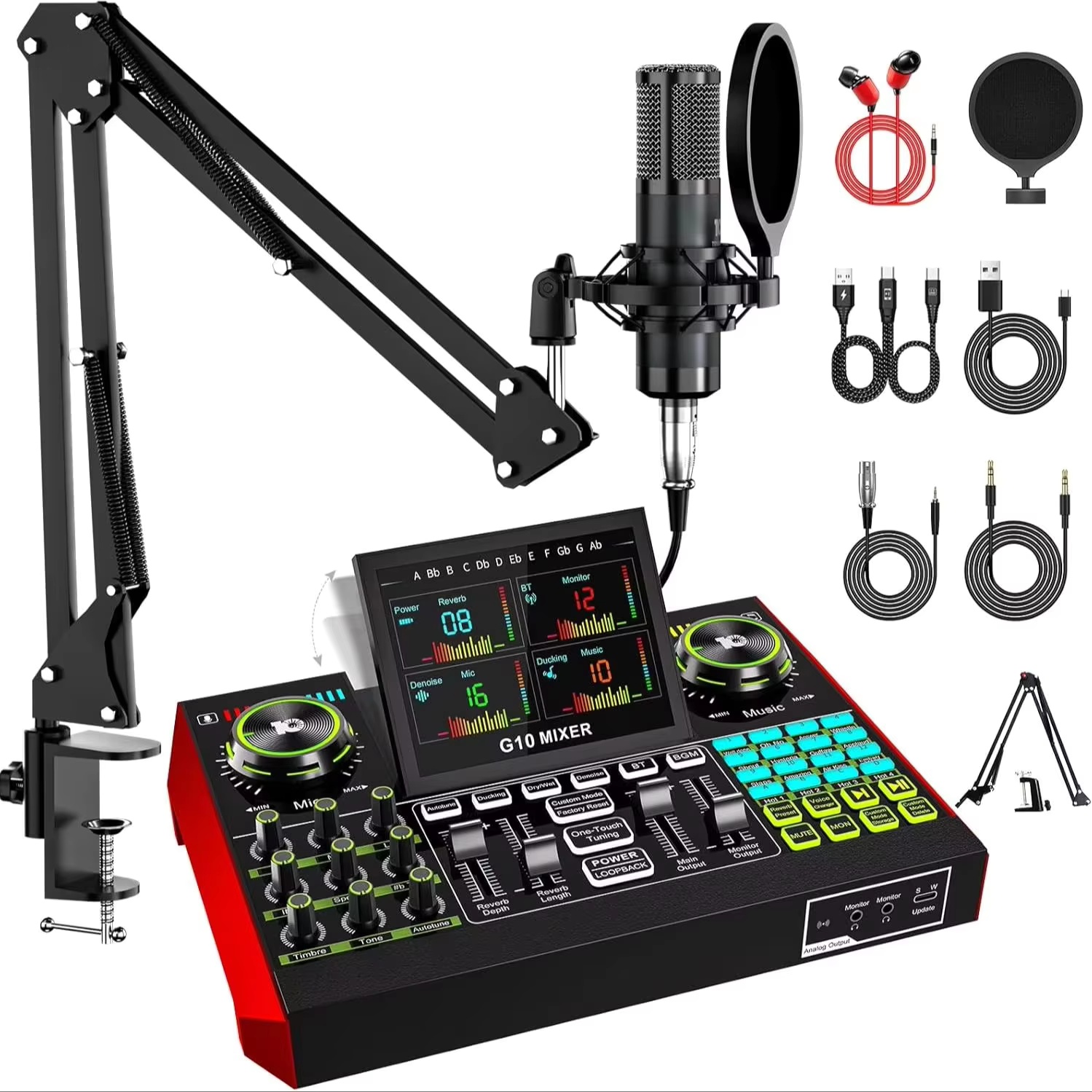 Audio Music Sound - Tenlamp G10 Live Streaming Audio Interface