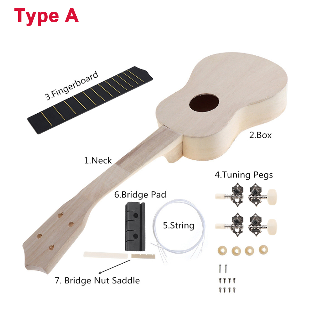 Ukulele Beginner Kit - Tự Làm Đàn Ukulele 21 Inch