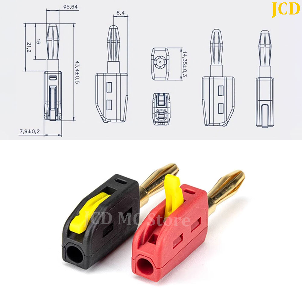 4mm Banana Plug 32A Banana Con - đánh giá và giá Audio Music Test