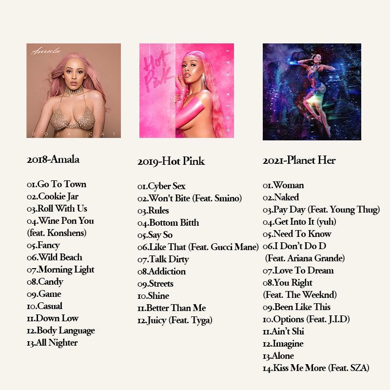 Doja Cat 6CD Music Album Colle - đánh giá và giá Audio Music Sound