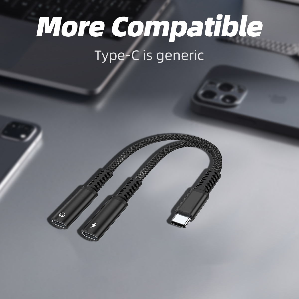 2 IN 1 USB C Splitter to Dual  - đánh giá và giá Audio Music Splitter