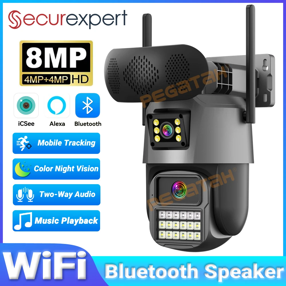 8MP Outdoor Security Camera wi - đánh giá và giá Audiovision Music Player