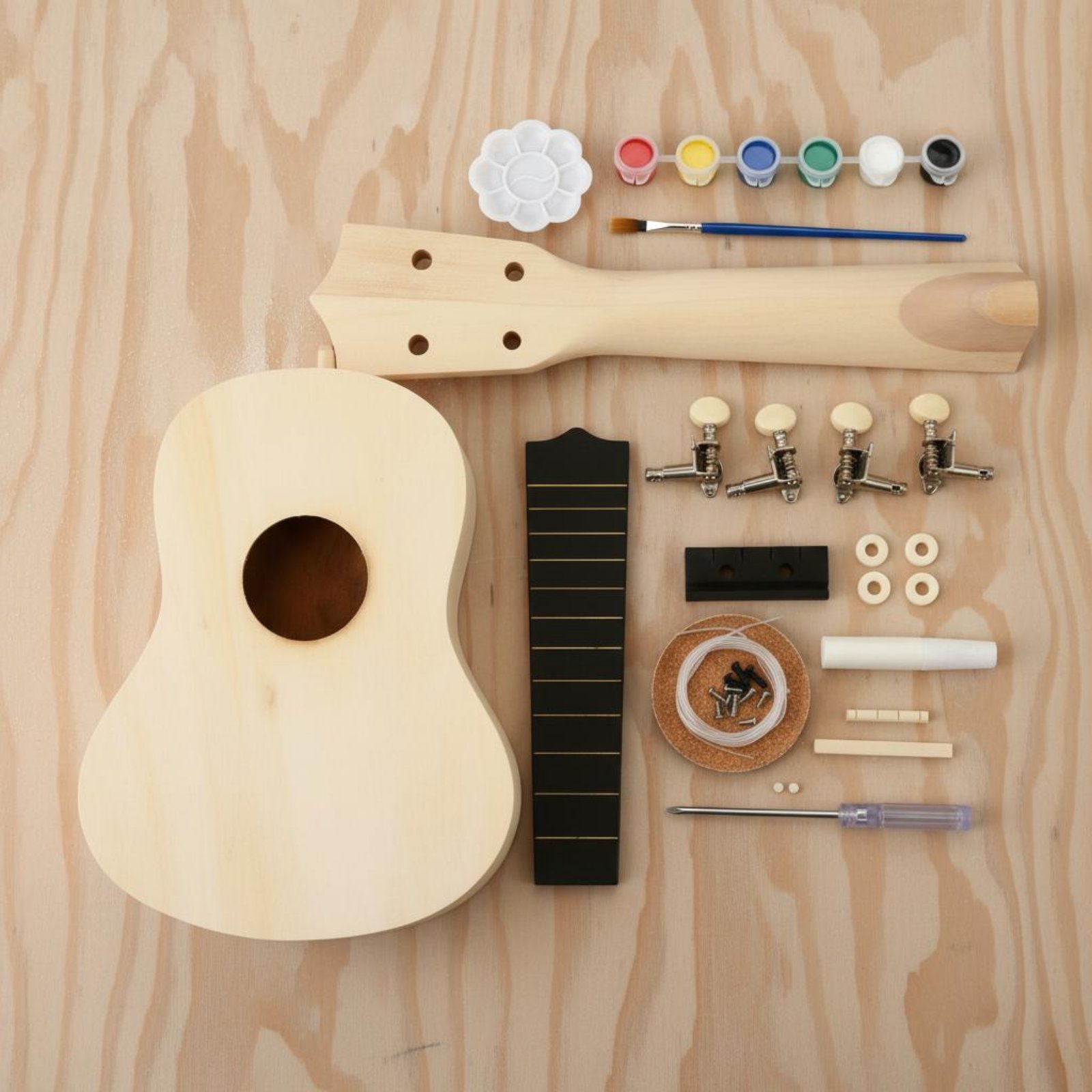 21 Inch Soprano Ukulele Kit Al - đánh giá và giá Ukulele Beginner Kit