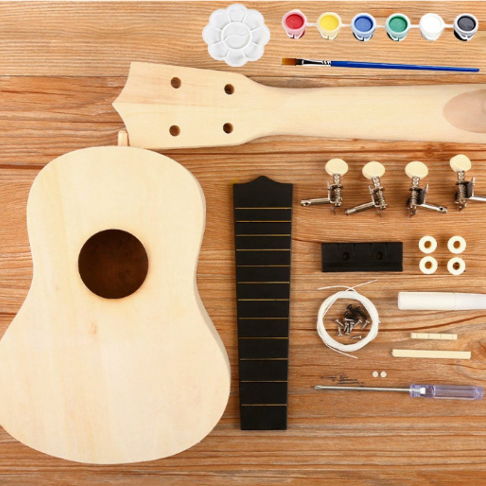 21 Inch Soprano Ukulele Kit Al - đánh giá và giá Ukulele Beginner Kit