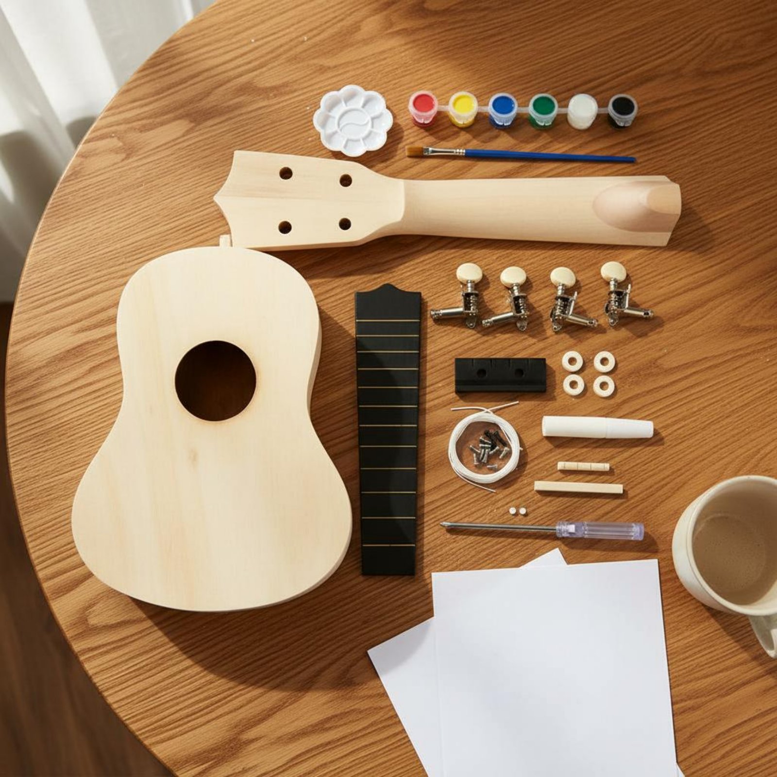 21 Inch Soprano Ukulele Kit Al - đánh giá và giá Ukulele Beginner Kit