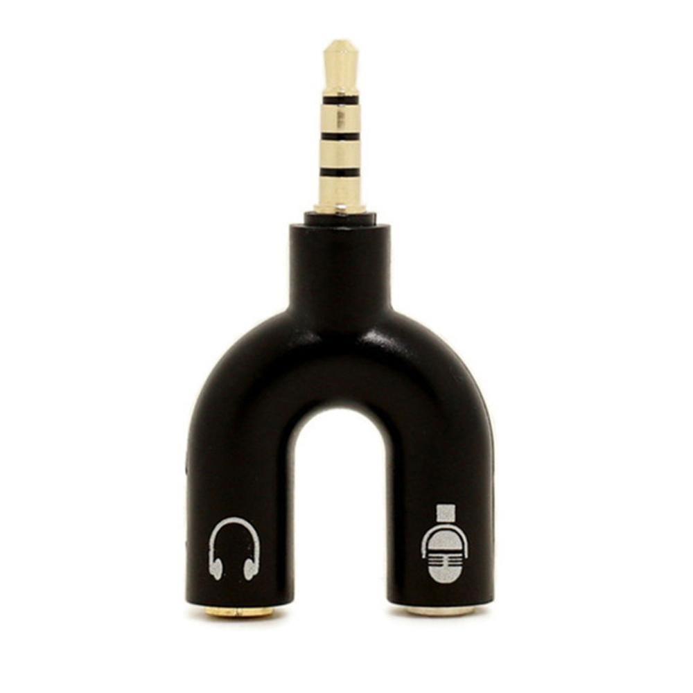 1PC Dual 3.5MM U Type Adapter  - đánh giá và giá Audio Music Splitter