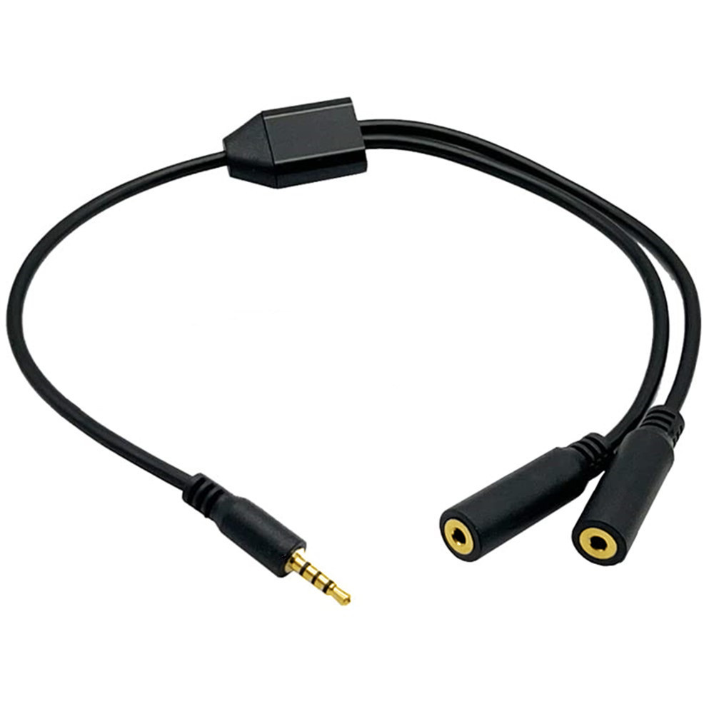Gold Plated 4 Pole  2.5mm Male - đánh giá và giá Audio Music Splitter