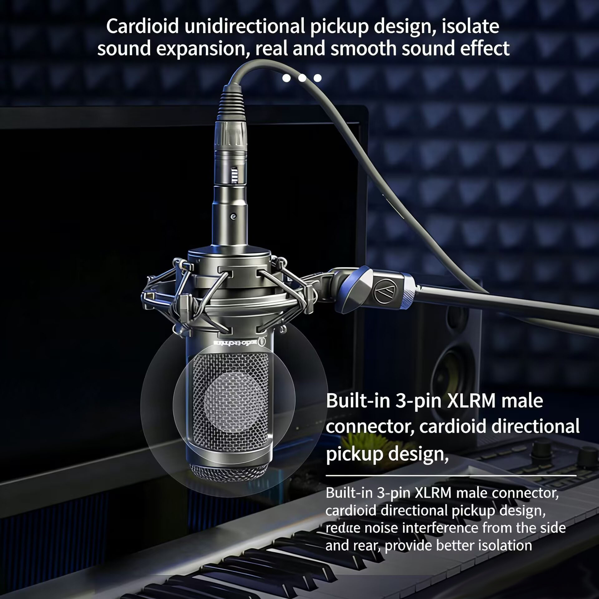 Original Audio-Technica AT2035 - đánh giá và giá Xlr Microphone Condenser