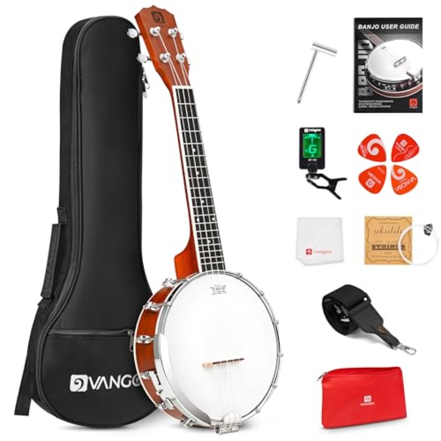 Banjolele 23 Inch with Premium - đánh giá và giá Ukulele Beginner Kit