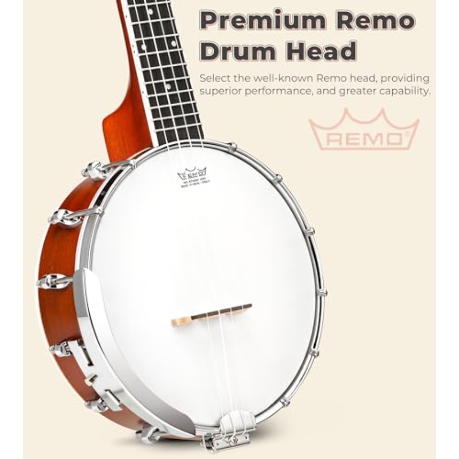 Banjolele 23 Inch with Premium - đánh giá và giá Ukulele Beginner Kit