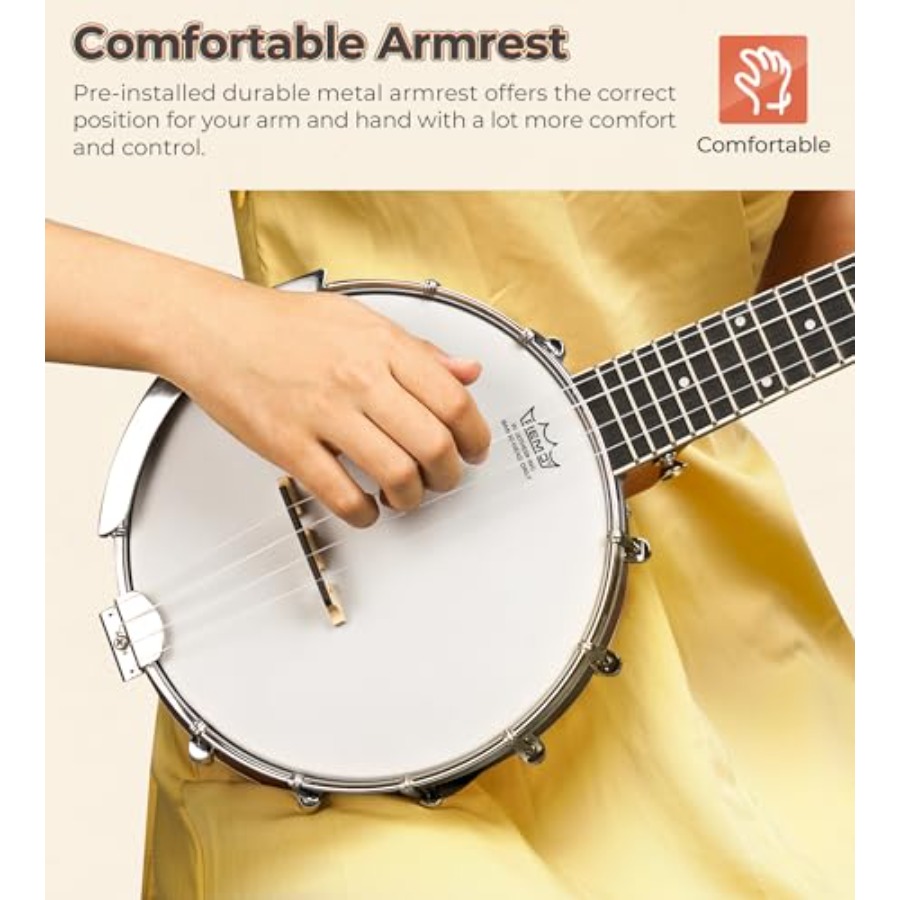 Banjolele 23 Inch with Premium - đánh giá và giá Ukulele Beginner Kit