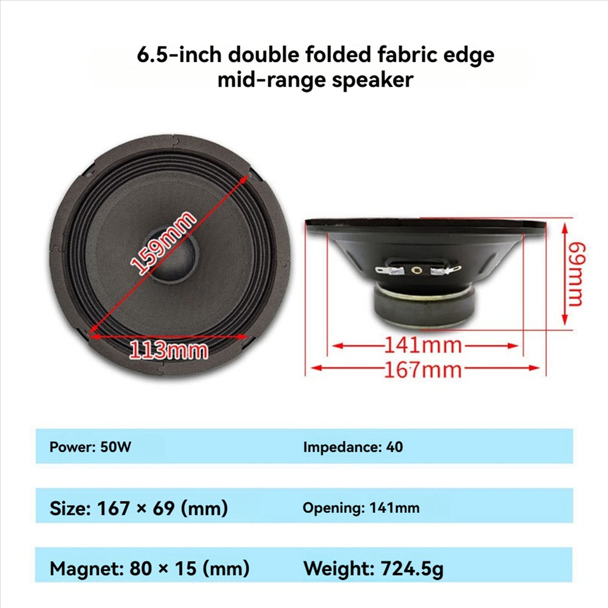 *AA90P 2pcs 6.5inch Speaker 50 - đánh giá và giá Audio Music Sound