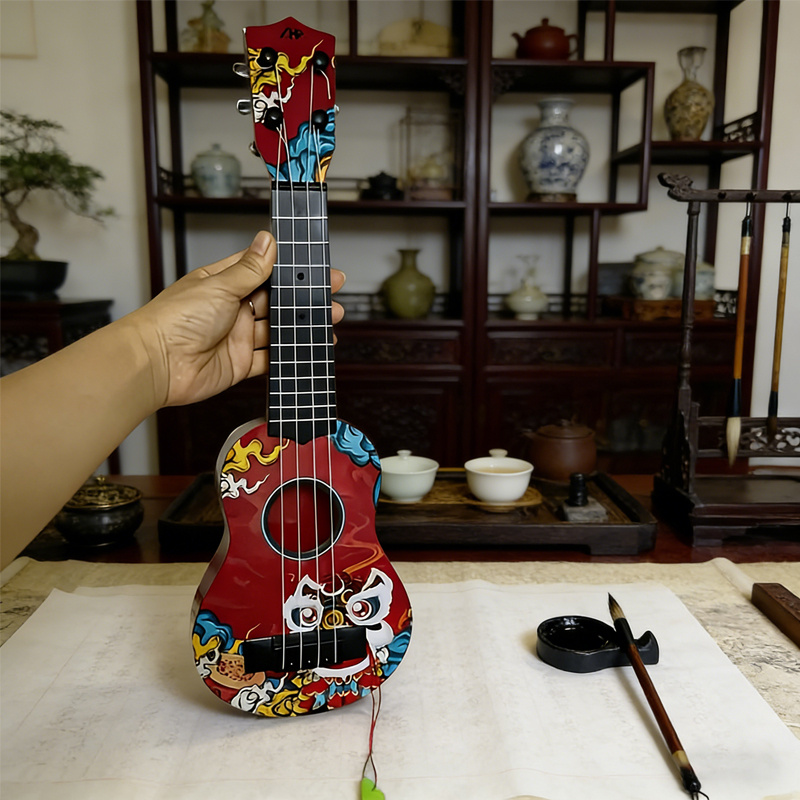 17.5 Inch Mini Ukulele, Chines - đánh giá và giá Ukulele Beginner Kit