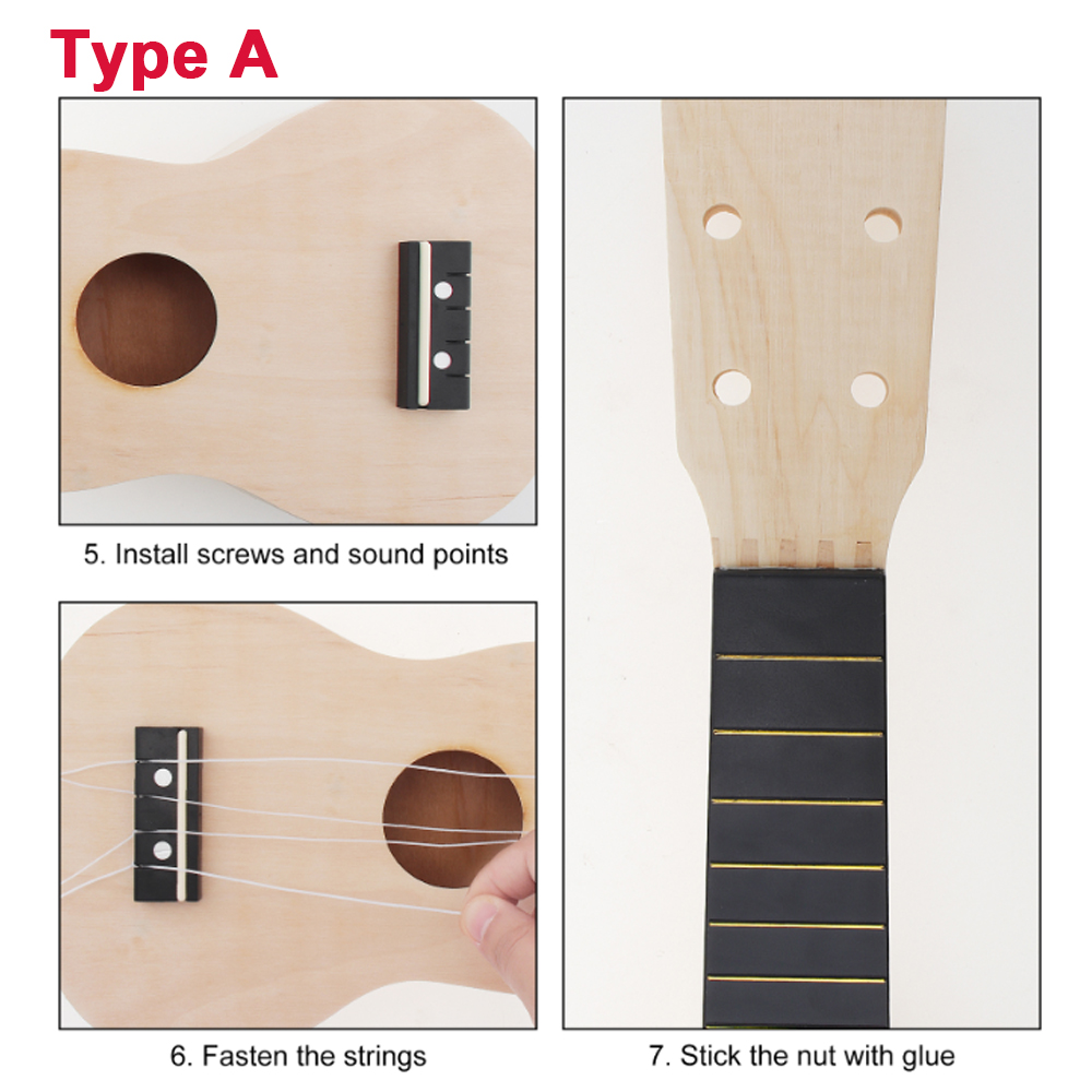Tự Làm Đàn Ukulele 21 Inch Bộ  - đánh giá và giá Ukulele Beginner Kit